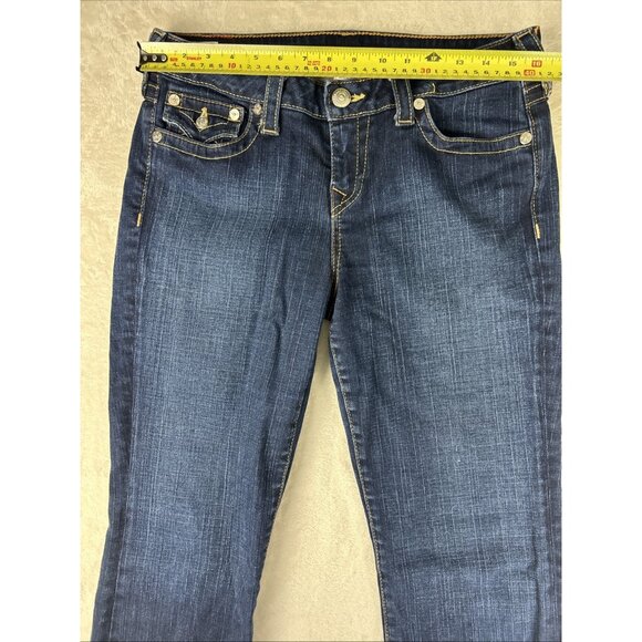 VTG Y2K True Religion Becky Jean Womens Size 32 Bootcut Low Rise Stretch Denim - Picture 6 of 12